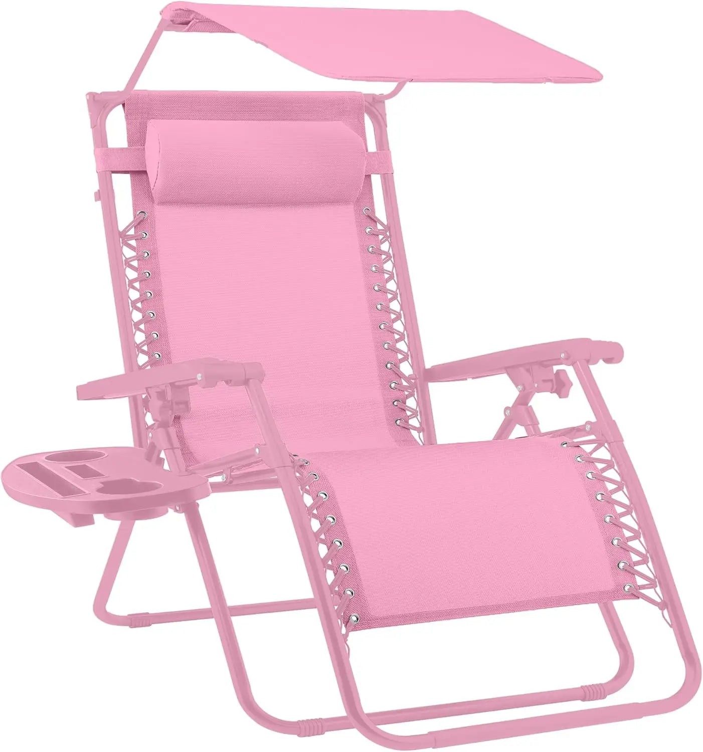 Ultimate Comfort Zero Gravity Portable Recliner™ Camping Patio Outdoor Garden Lounge Chair with Cup Holder Trays Adjustable Pillow
